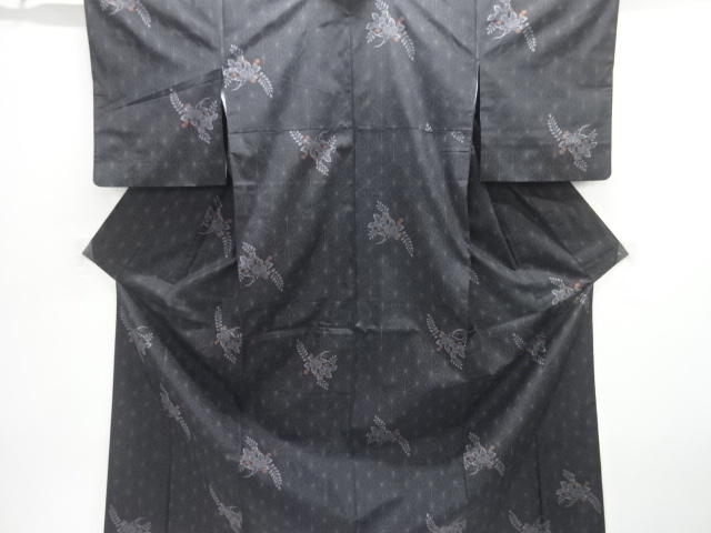 JAPANESE KIMONO / NISHIJIN DENSHO TSUMUGI / WOVEN ASANOHA